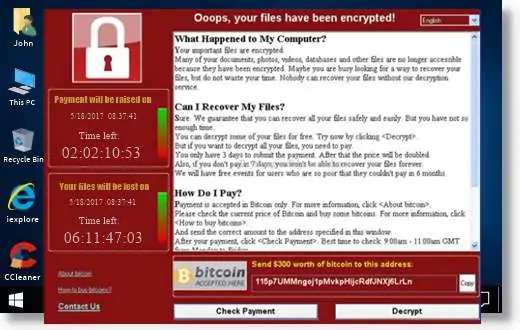 Le virus-extorqueur WannaCry